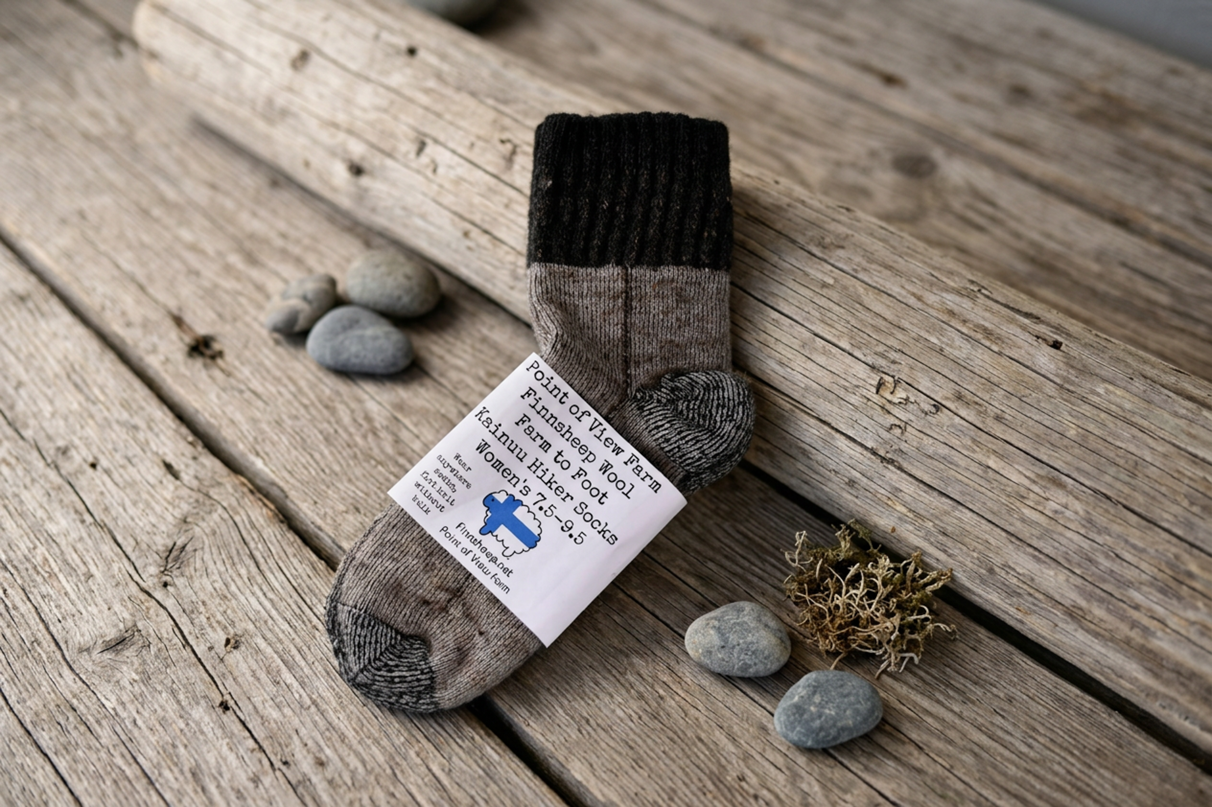 Farm to Foot Kainuu Crew Flat Knit Socks