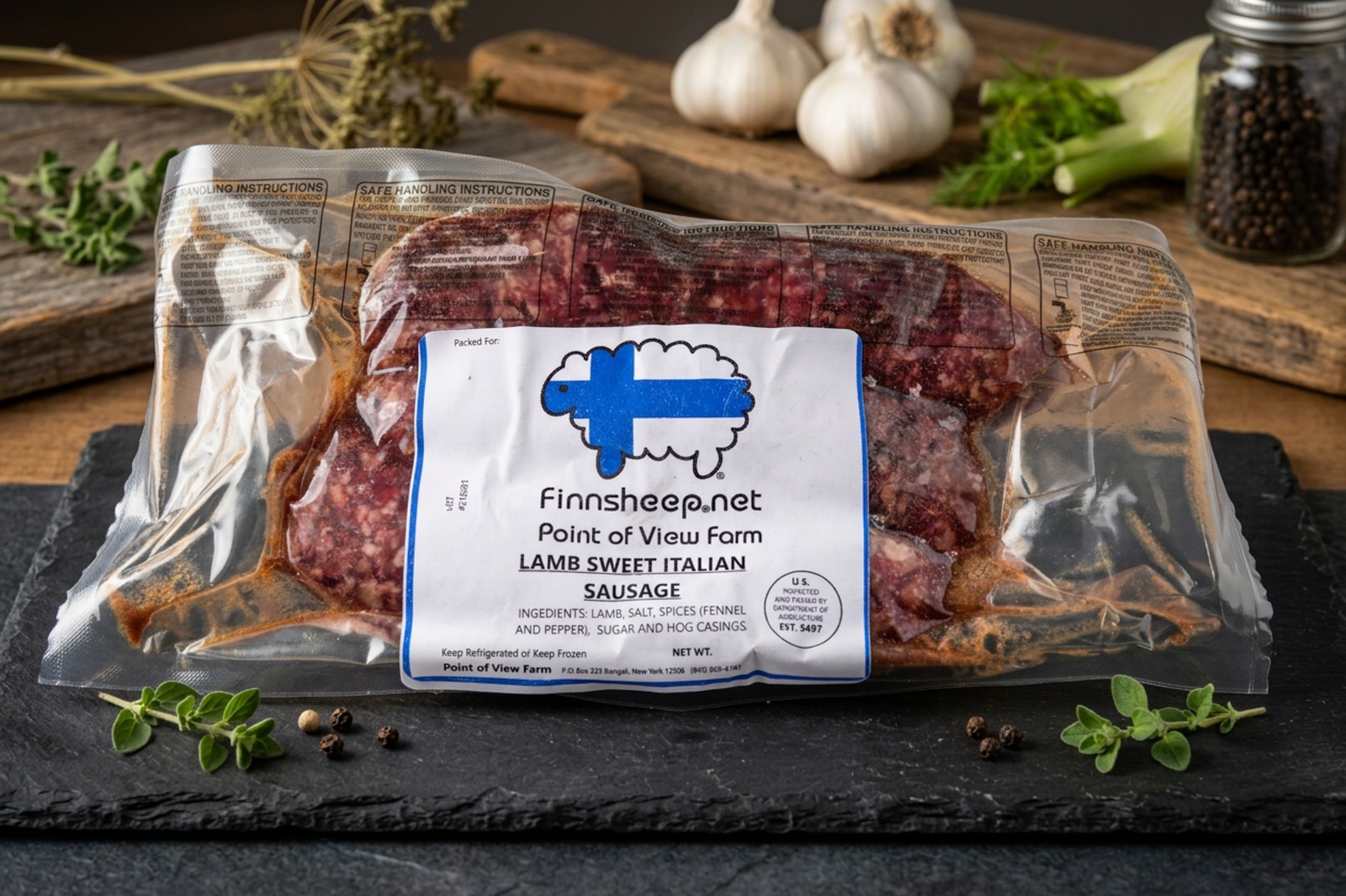 Finnsheep Sweet Italian Sausage Links