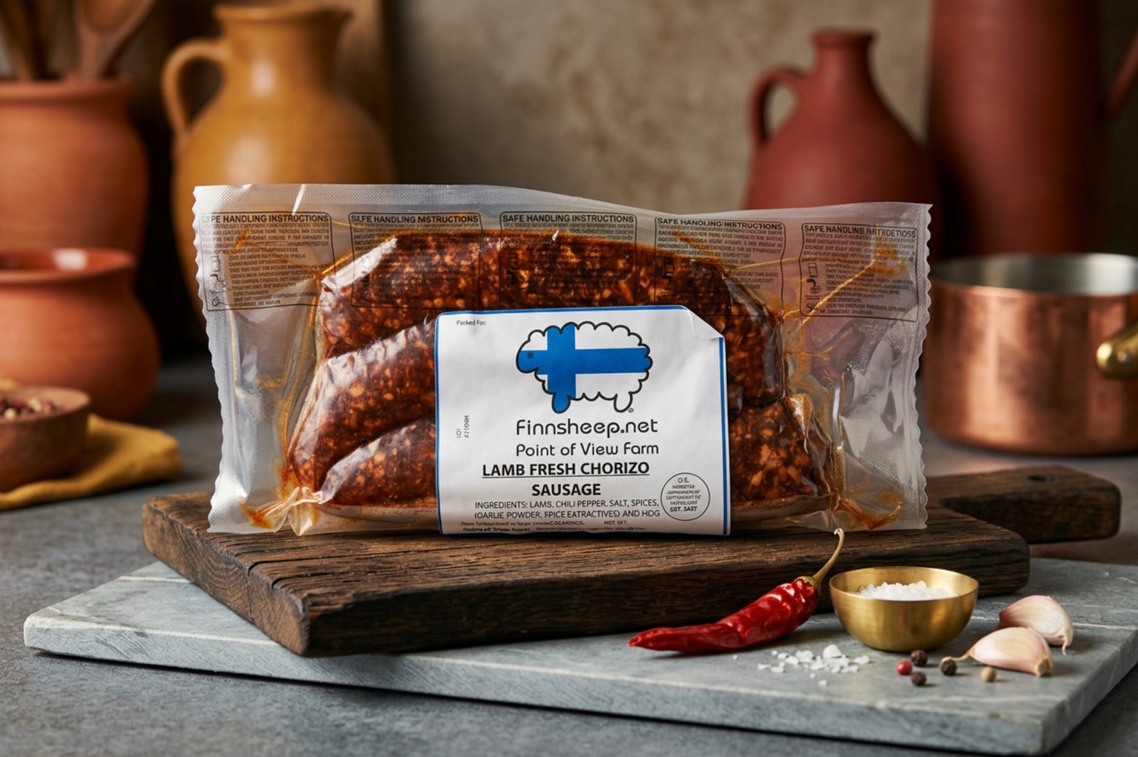 Finnsheep Chorizo Sausage Links