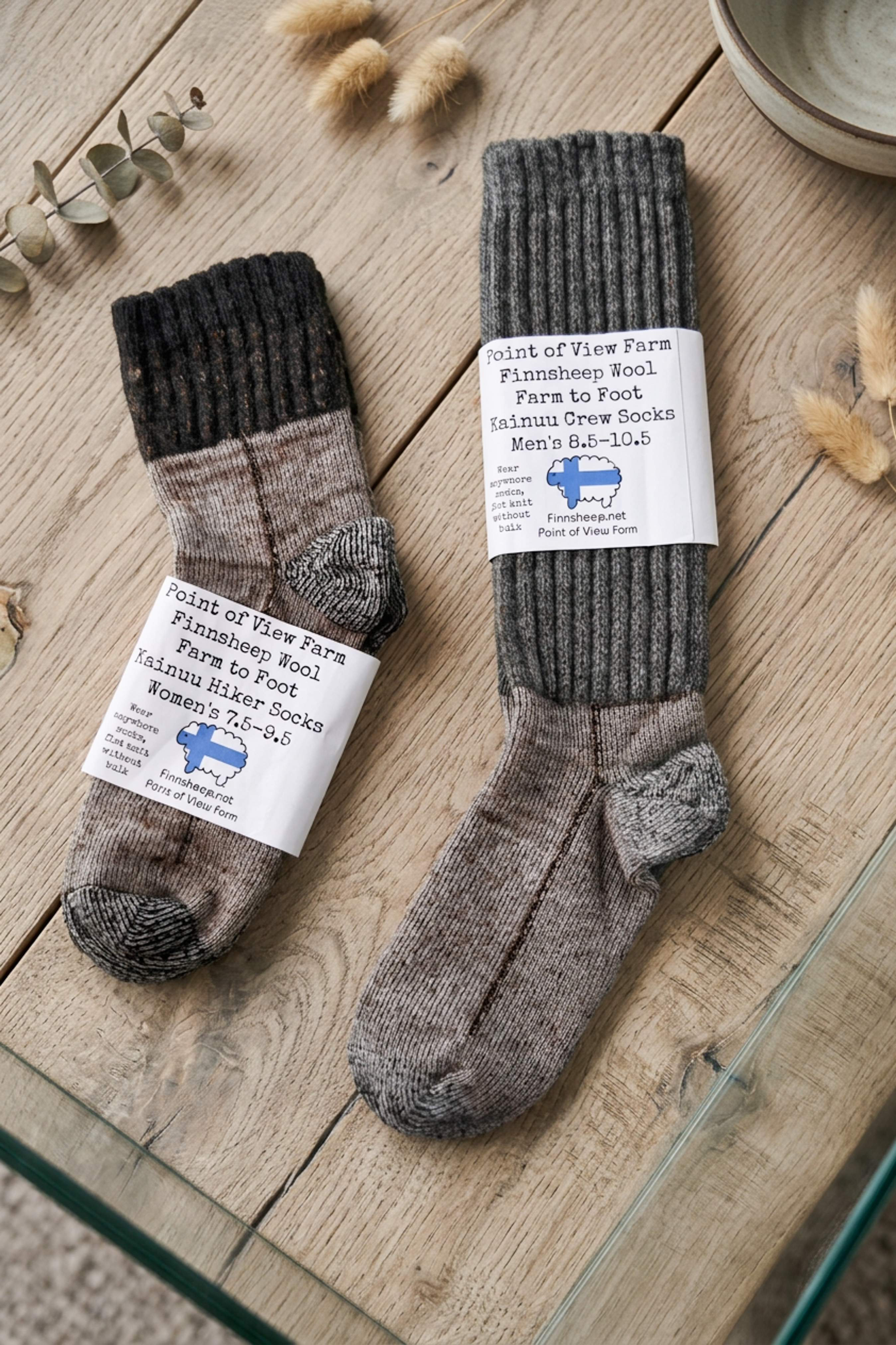 Farm to Foot Kainuu Flat Knit Socks