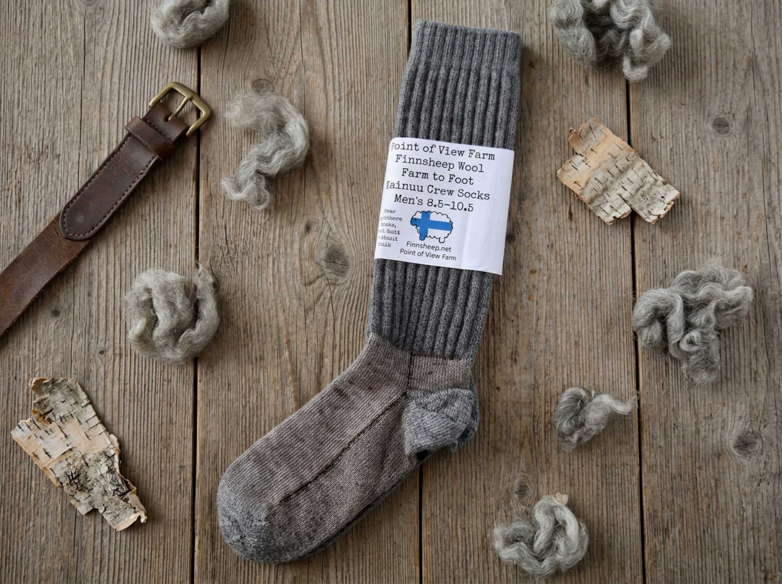 Farm to Foot Kainuu Hiker Flat Knit Socks
