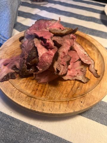 Finnsheep lamb cooked and ready to share at the table