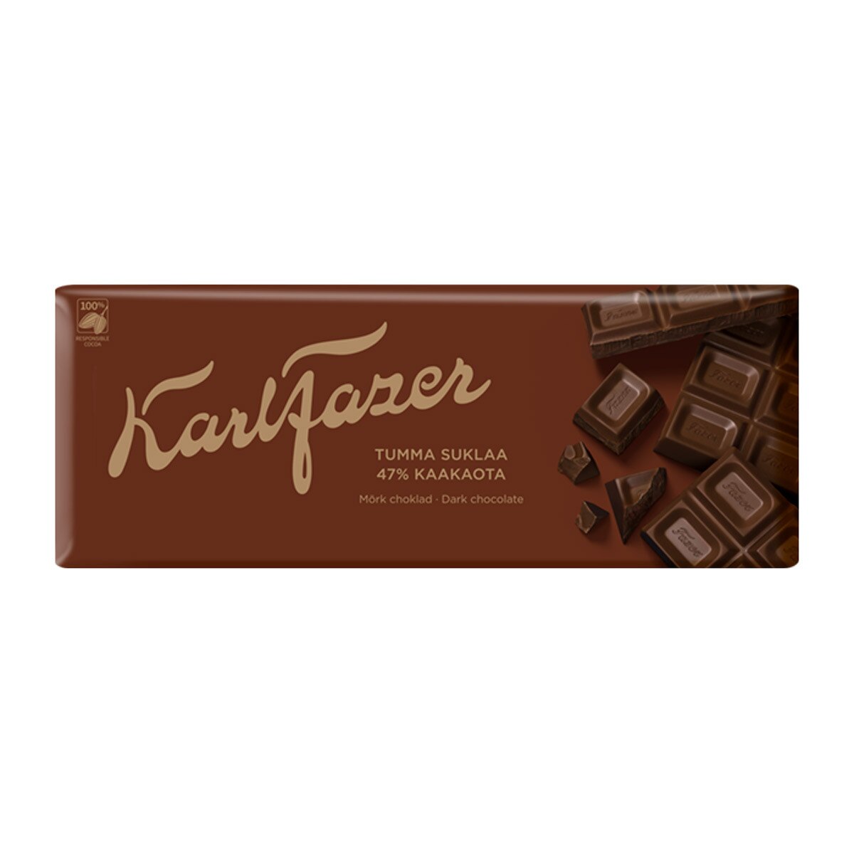 Fazer 47% Dark Chocolate Cocoa Bar